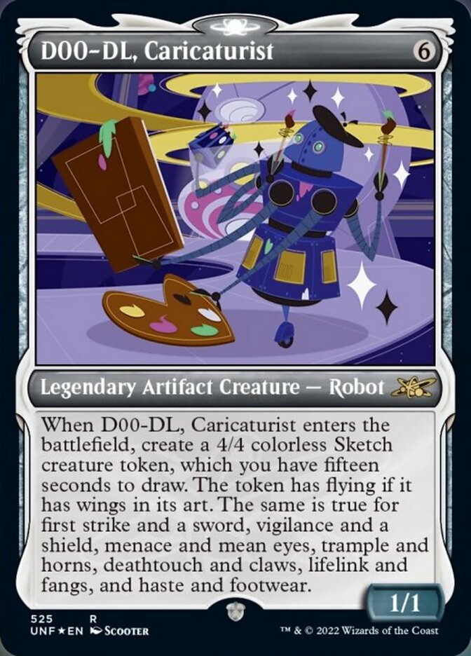 D00-DL, Caricaturist (Showcase) (Galaxy Foil) [Unfinity] | Devastation Store