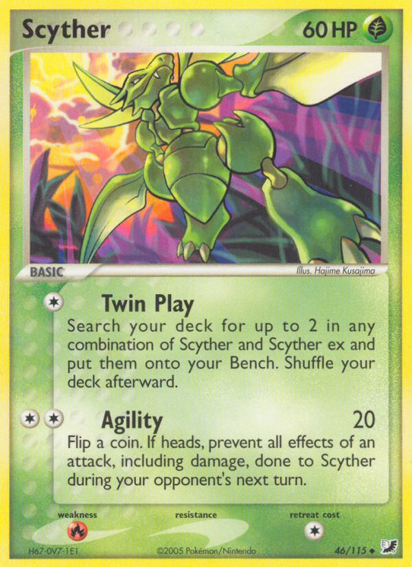 Scyther (46/115) [EX: Unseen Forces] | Devastation Store