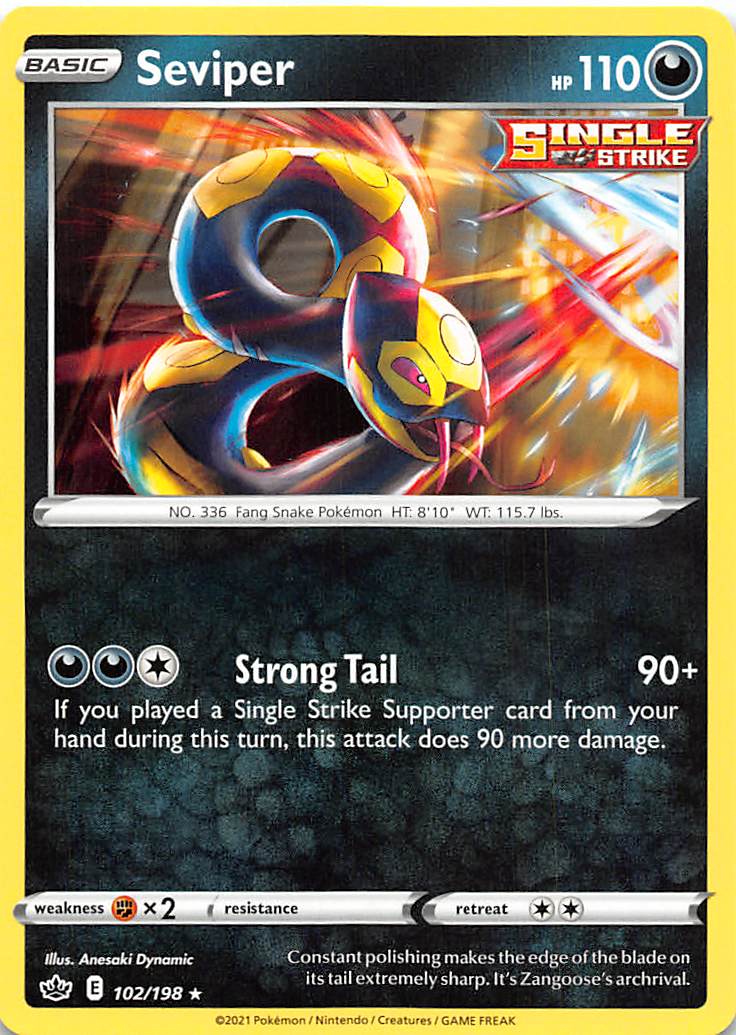 Seviper (102/198) [Sword & Shield: Chilling Reign] | Devastation Store
