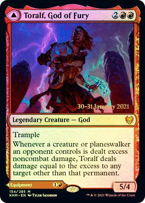 Toralf, God of Fury // Toralf's Hammer [Kaldheim Prerelease Promos] | Devastation Store