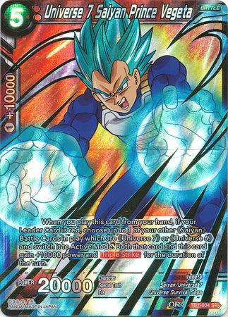 Universe 7 Saiyan Prince Vegeta [TB1-004] | Devastation Store