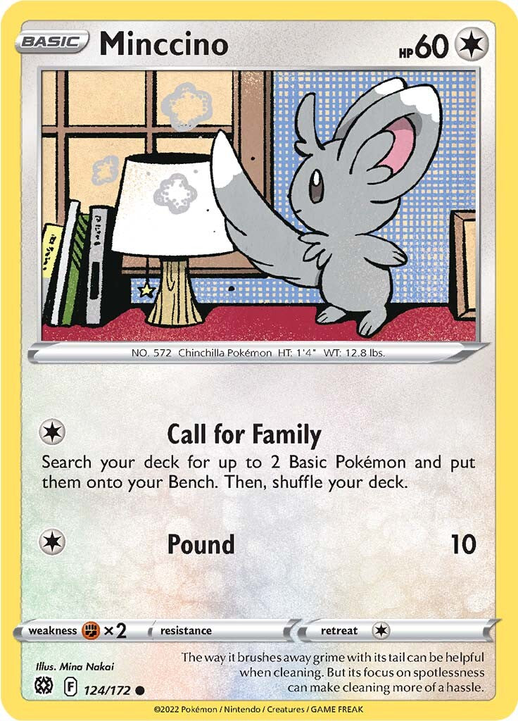 Minccino (124/172) [Sword & Shield: Brilliant Stars] | Devastation Store