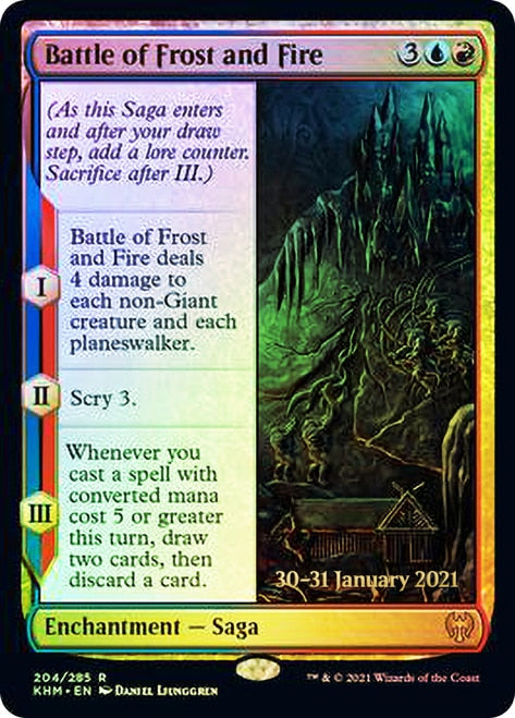 Battle of Frost and Fire [Kaldheim Prerelease Promos] | Devastation Store