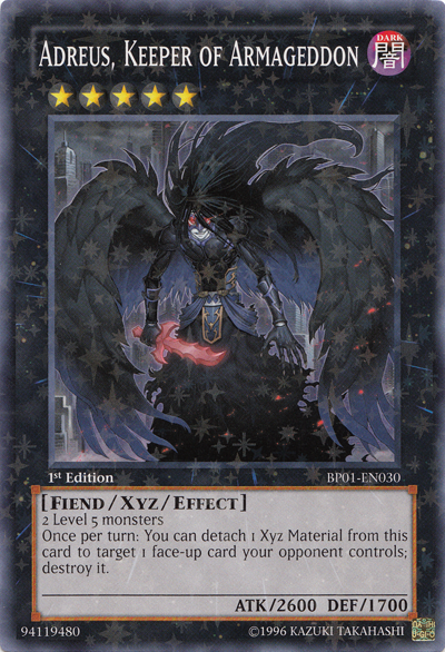 Adreus, Keeper of Armageddon [BP01-EN030] Starfoil Rare | Devastation Store