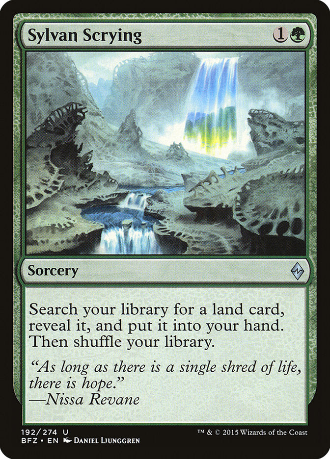 Sylvan Scrying [Battle for Zendikar] | Devastation Store