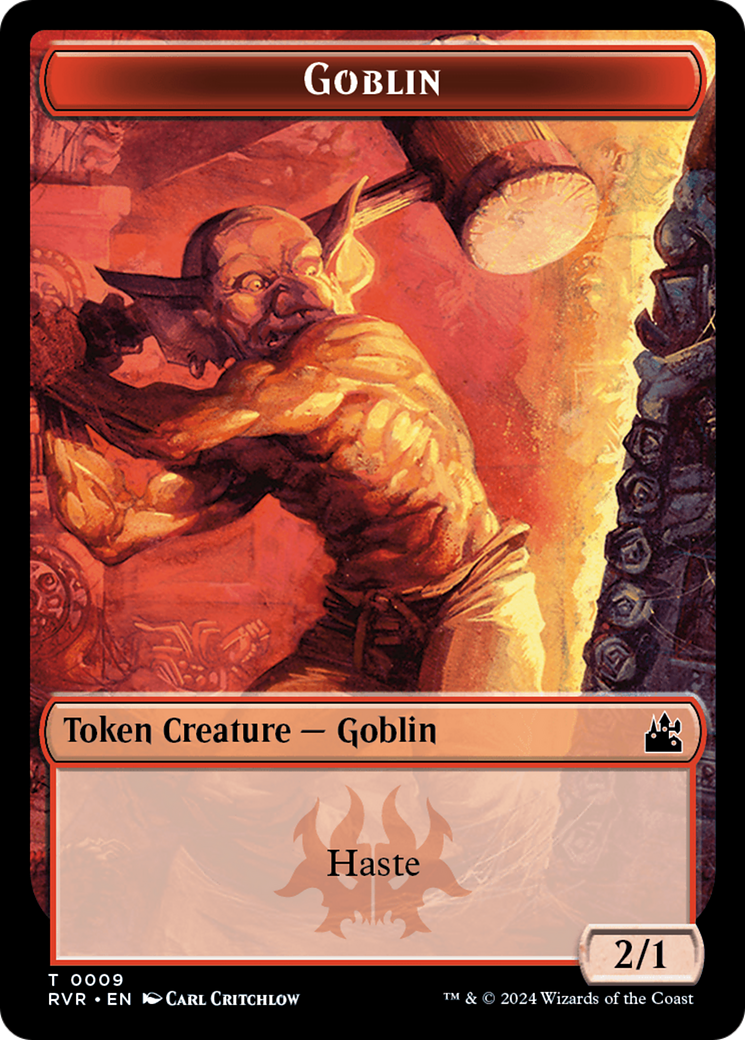 Bird // Goblin (0009) Double-Sided Token [Ravnica Remastered Tokens] | Devastation Store