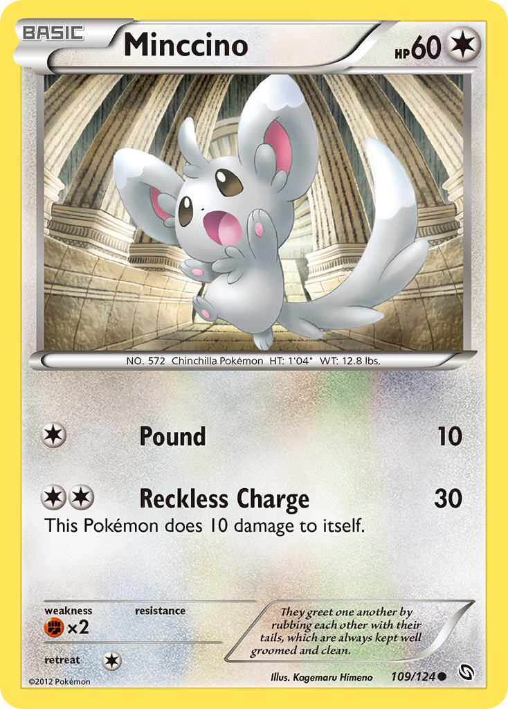 Minccino (109/124) [Black & White: Dragons Exalted] | Devastation Store