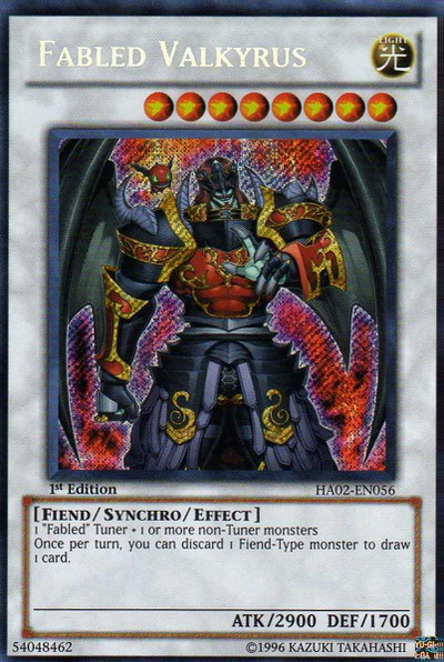 Fabled Valkyrus [HA02-EN056] Secret Rare | Devastation Store