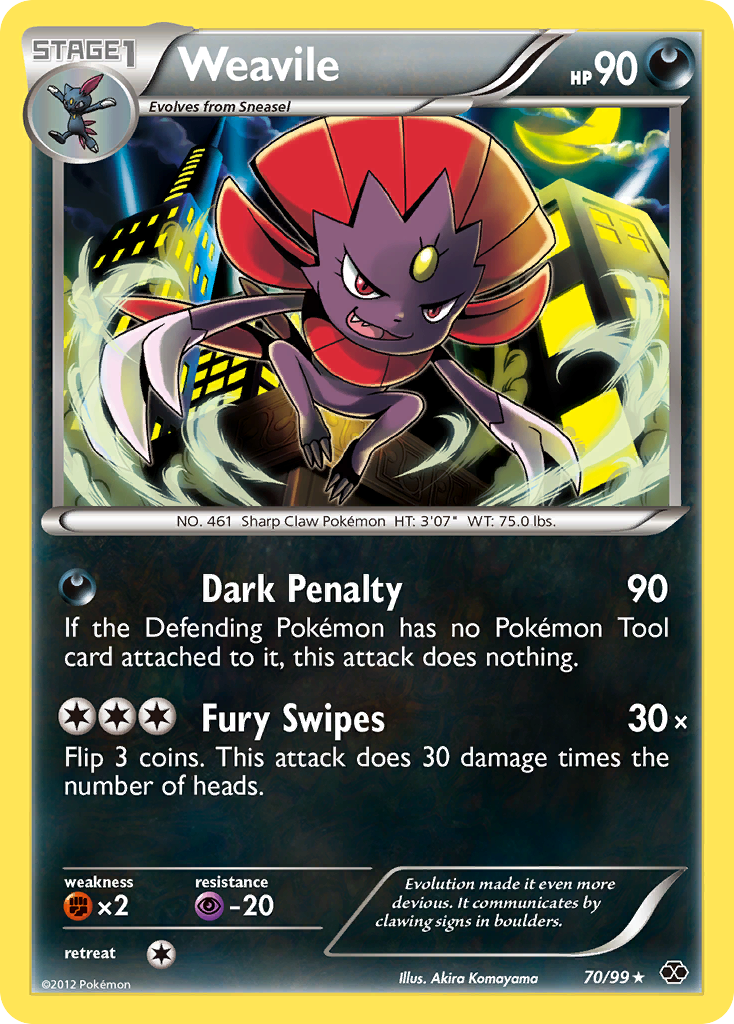 Weavile (70/99) [Black & White: Next Destinies] | Devastation Store