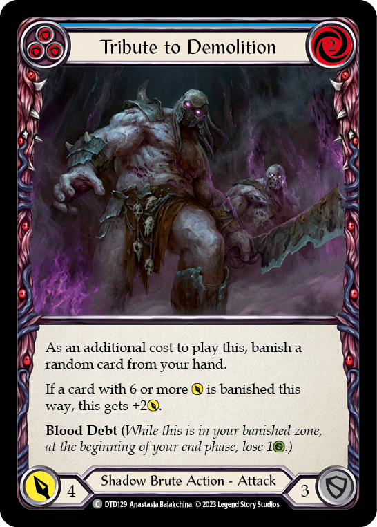 Tribute to Demolition (Blue) [DTD129] (Dusk Till Dawn)  Rainbow Foil | Devastation Store
