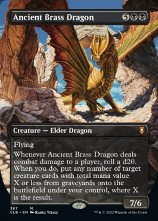 Ancient Brass Dragon (Borderless Alternate Art) [Commander Legends: Battle for Baldur's Gate] | Devastation Store