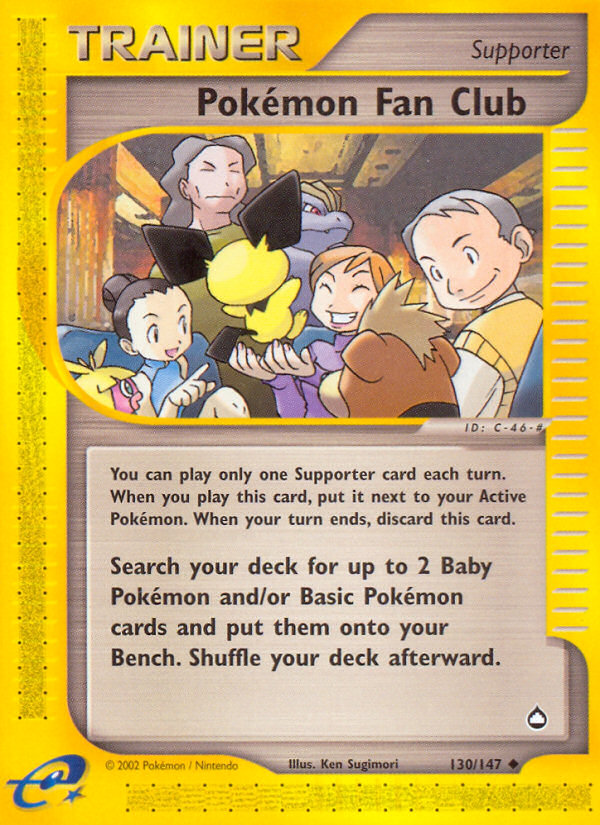 Pokemon Fan Club (130/147) [Aquapolis] | Devastation Store