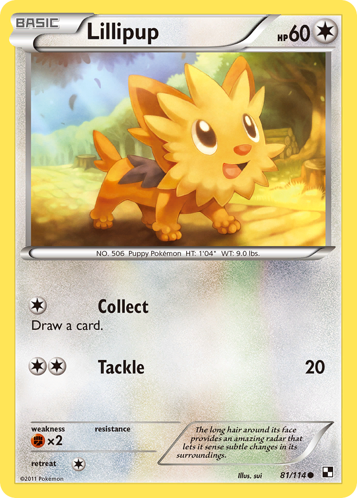 Lillipup (81/114) [Black & White: Base Set] | Devastation Store