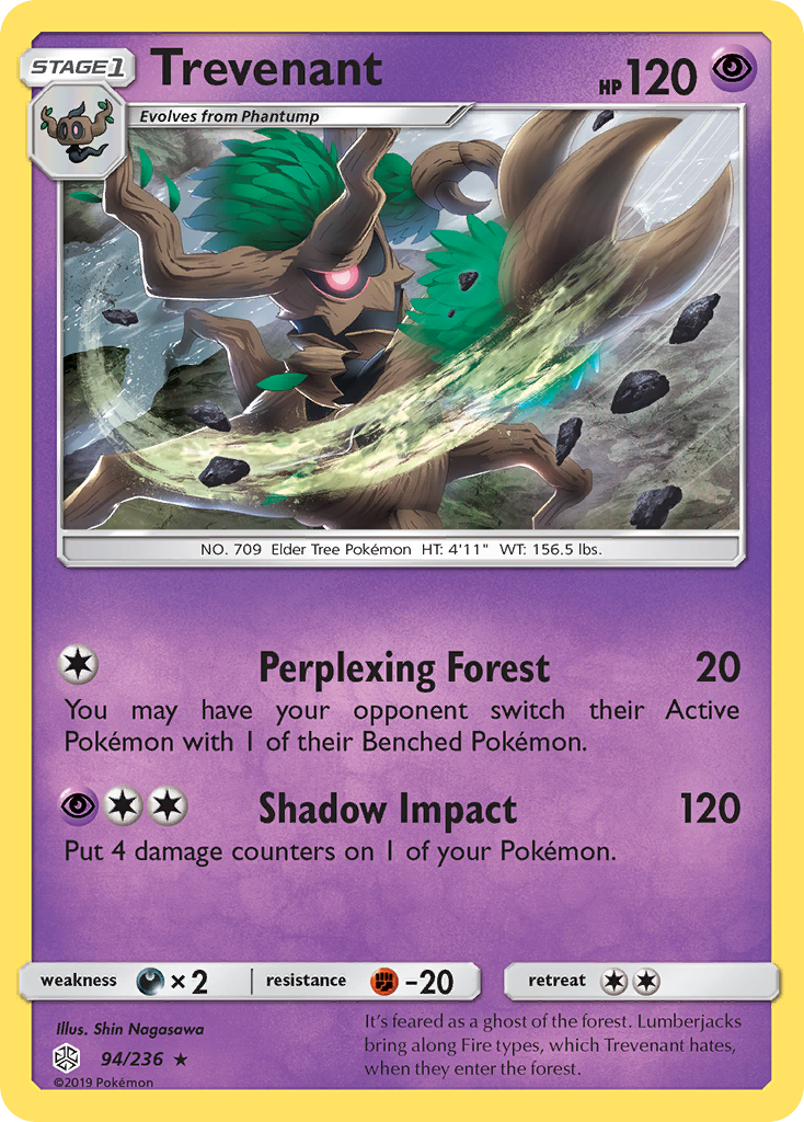 Trevenant (94/236) [Sun & Moon: Cosmic Eclipse] | Devastation Store