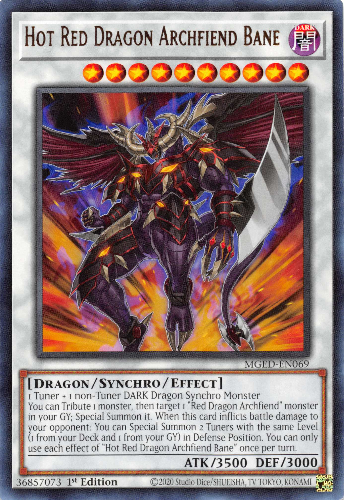 Hot Red Dragon Archfiend Bane [MGED-EN069] Rare | Devastation Store