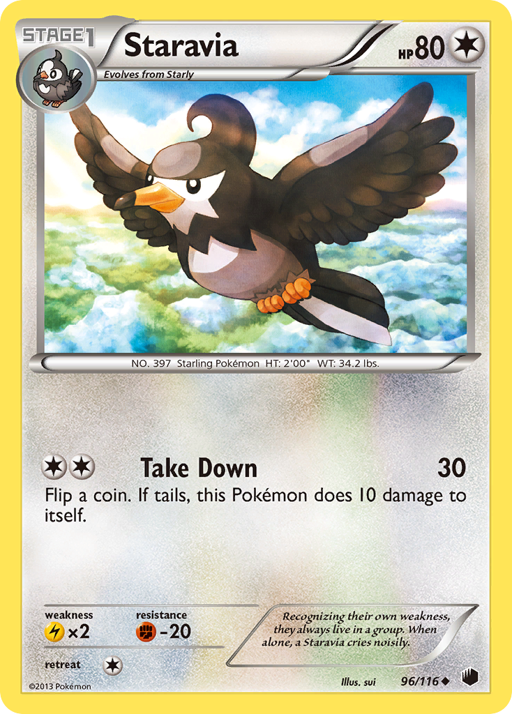 Staravia (96/116) [Black & White: Plasma Freeze] | Devastation Store