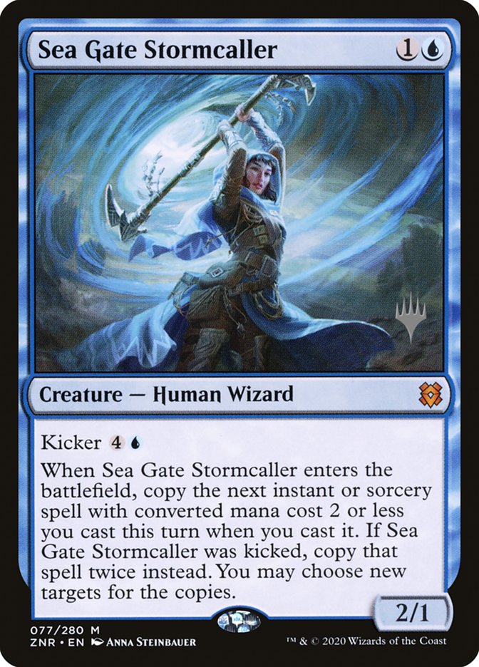 Sea Gate Stormcaller (Promo Pack) [Zendikar Rising Promos] | Devastation Store
