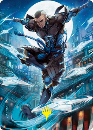 Kaito Shizuki 1 Art Card (Gold-Stamped Signature) [Kamigawa: Neon Dynasty Art Series] | Devastation Store