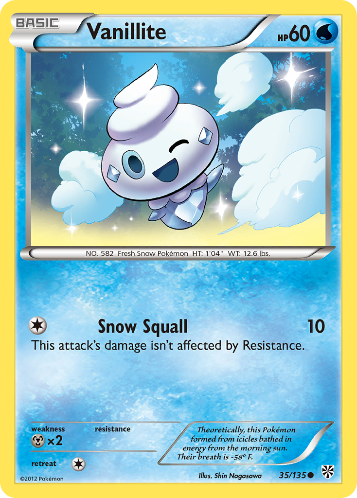 Vanillite (35/135) [Black & White: Plasma Storm] | Devastation Store