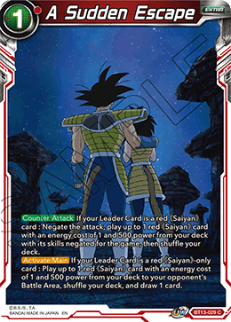 A Sudden Escape (Common) [BT13-029] | Devastation Store