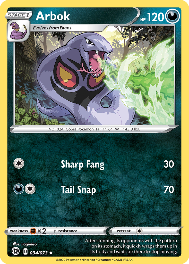 Arbok (034/073) [Sword & Shield: Champion's Path] | Devastation Store