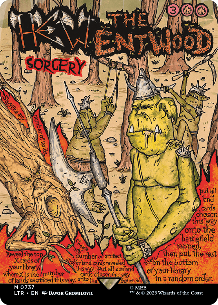 Hew the Entwood (Borderless Poster) [The Lord of the Rings: Tales of Middle-Earth] | Devastation Store