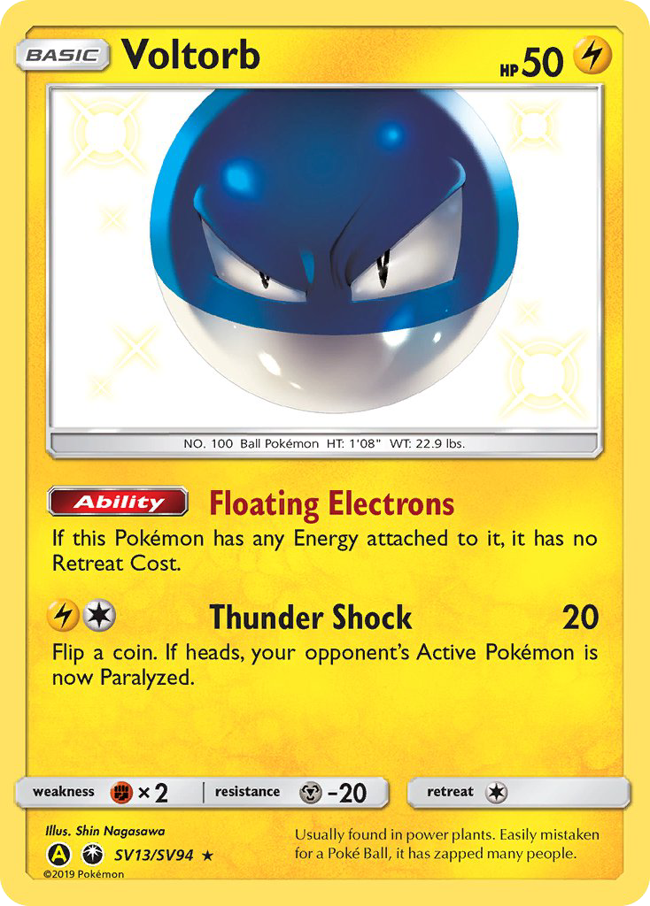 Voltorb (SV13/SV94) [Sun & Moon: Hidden Fates - Shiny Vault] | Devastation Store