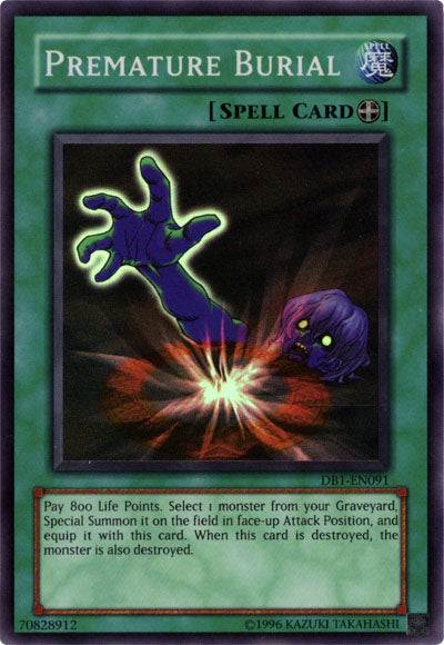 Premature Burial [DB1-EN091] Super Rare | Devastation Store