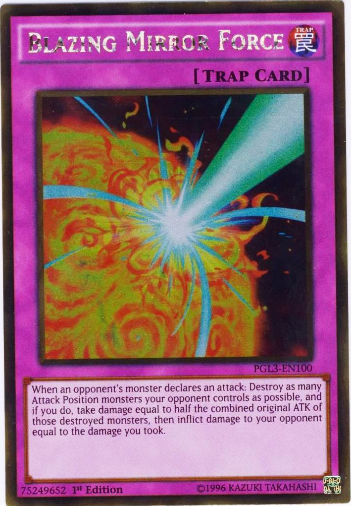 Blazing Mirror Force [PGL3-EN100] Gold Rare | Devastation Store