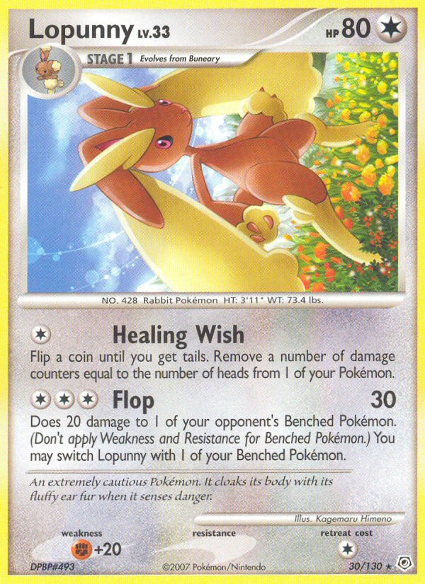 Lopunny (30/130) [Diamond & Pearl: Base Set] | Devastation Store