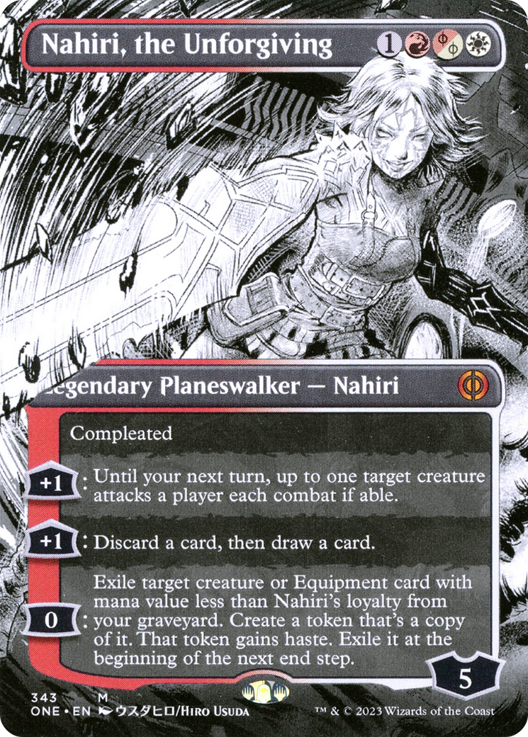 Nahiri, the Unforgiving (Borderless Manga) [Phyrexia: All Will Be One] | Devastation Store