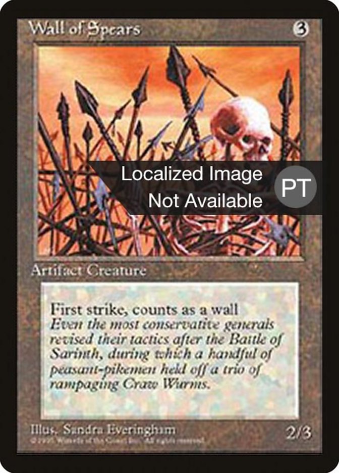 Wall of Spears [Fourth Edition (Foreign Black Border)] | Devastation Store