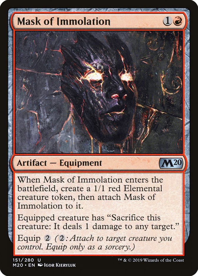 Mask of Immolation [Core Set 2020] | Devastation Store