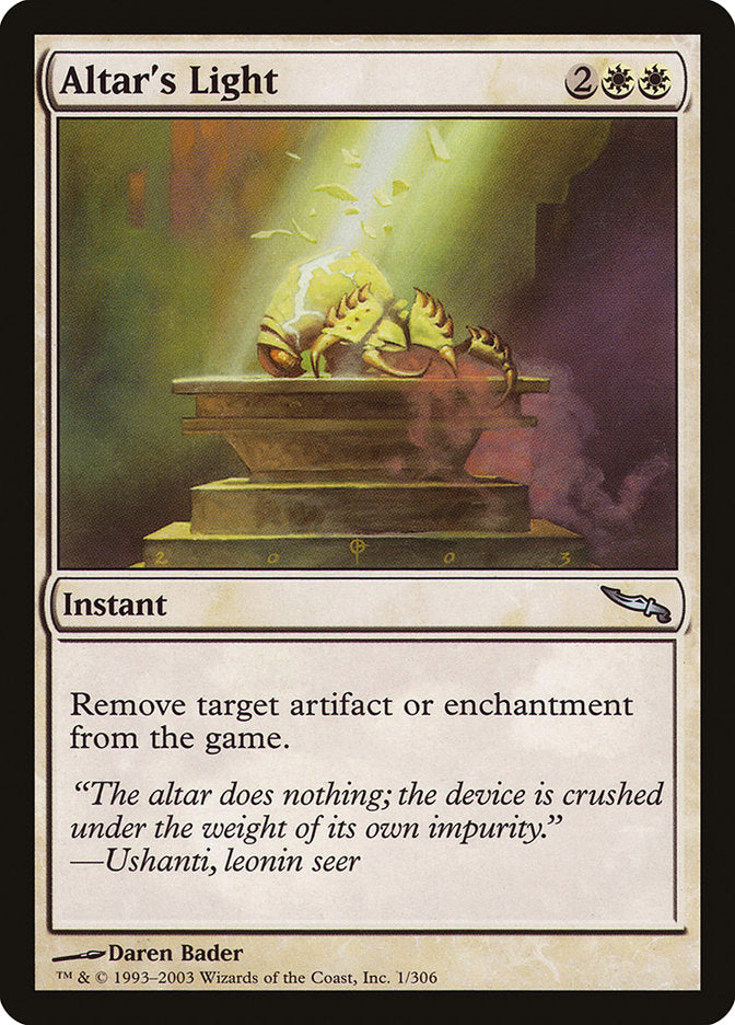Altar's Light [Mirrodin] | Devastation Store