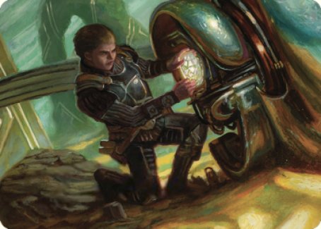 Urza, Powerstone Prodigy Art Card [The Brothers' War Art Series] | Devastation Store