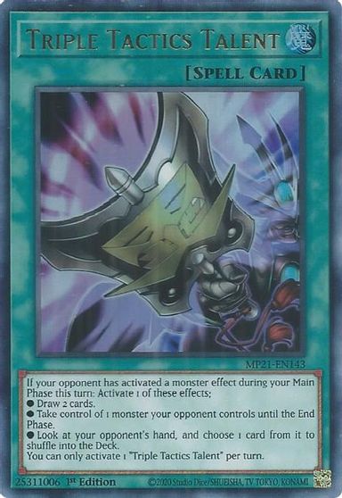 Triple Tactics Talent [MP21-EN143] Ultra Rare | Devastation Store