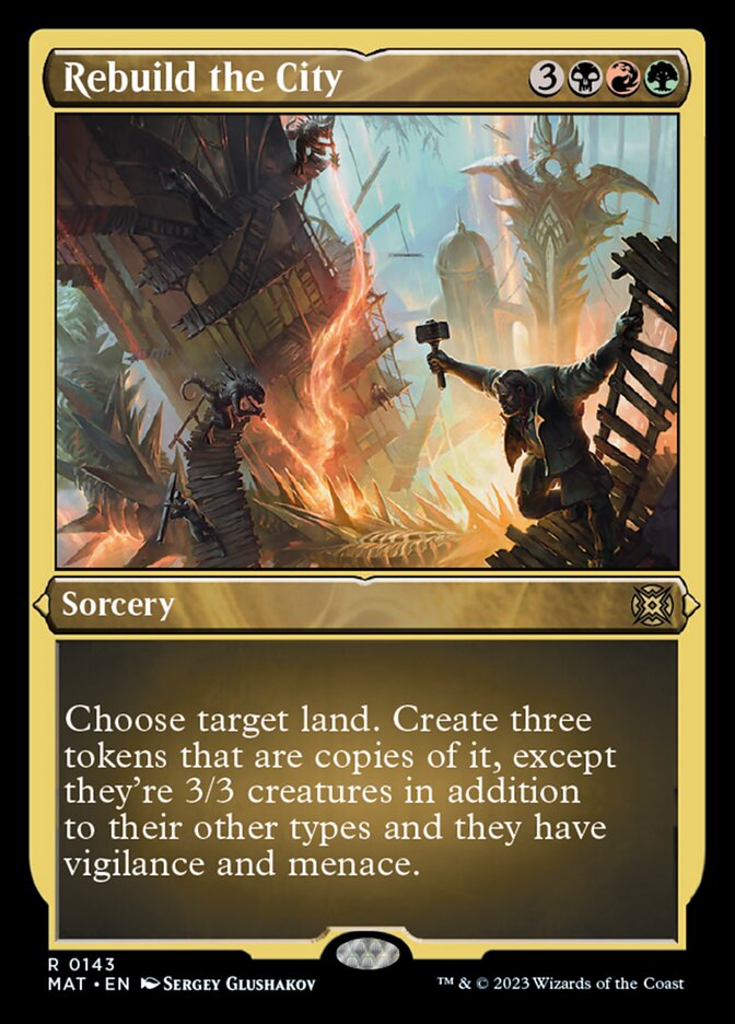 Rebuild the City (Foil Etched) [March of the Machine: The Aftermath] | Devastation Store