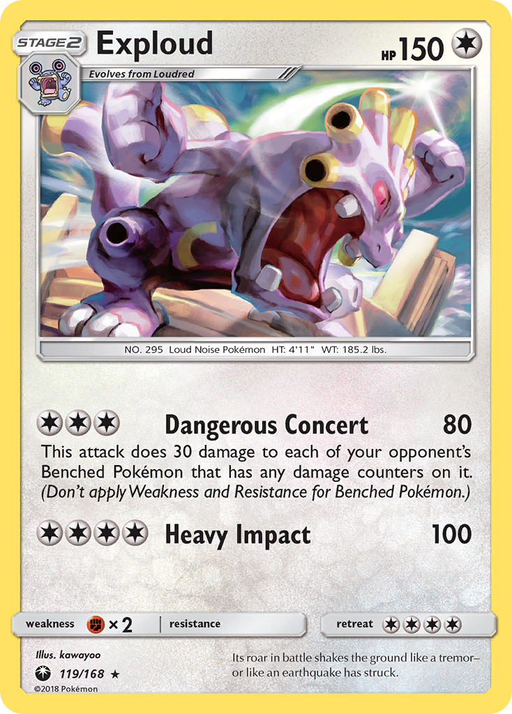 Exploud (119/168) [Sun & Moon: Celestial Storm] | Devastation Store