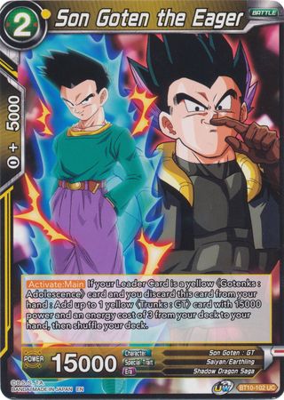 Son Goten the Eager (BT10-102) [Rise of the Unison Warrior 2nd Edition] | Devastation Store