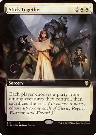 Stick Together (Extended Art) [Commander Legends: Battle for Baldur's Gate] | Devastation Store