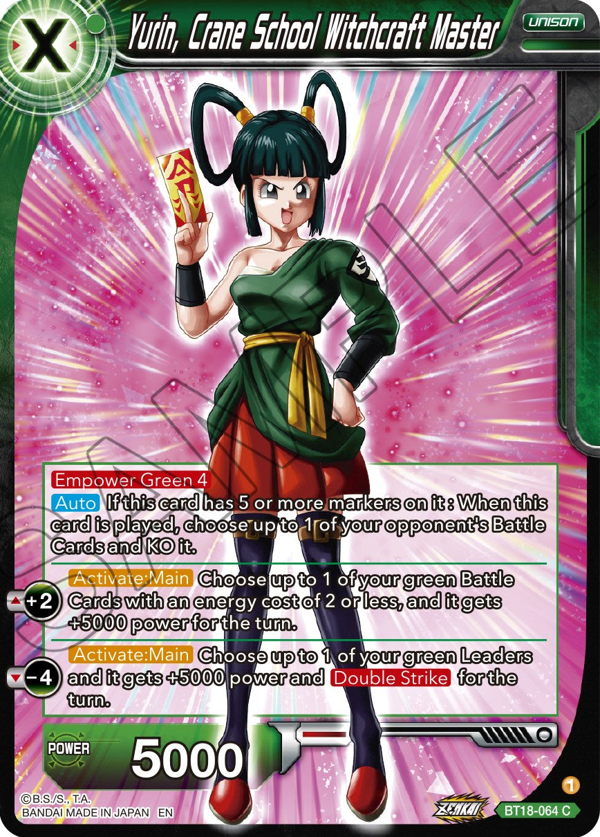 Yurin, Crane School Witchcraft Master (BT18-064) [Dawn of the Z-Legends] | Devastation Store