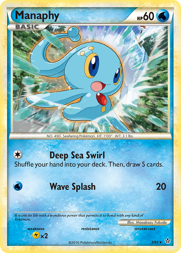 Manaphy (3/95) [HeartGold & SoulSilver: Unleashed] | Devastation Store