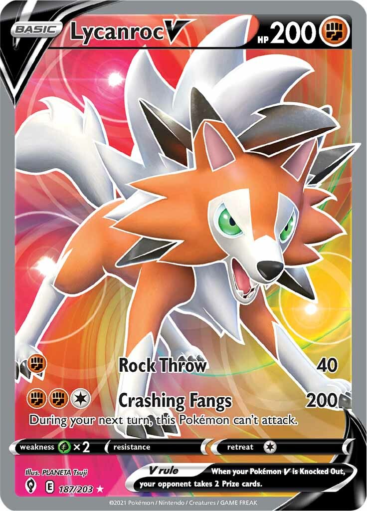 Lycanroc V (187/203) [Sword & Shield: Evolving Skies] | Devastation Store