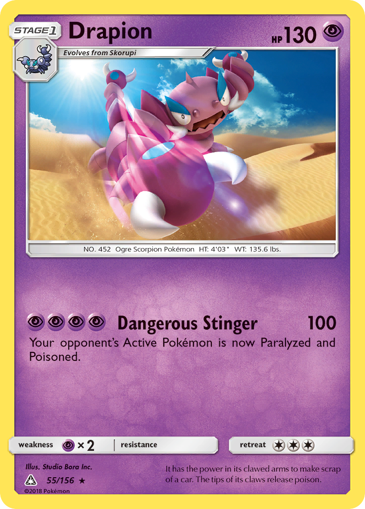 Drapion (55/156) [Sun & Moon: Ultra Prism] | Devastation Store