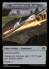 Eldrazi Scion // Stoneforged Blade Double-Sided Token [Commander Masters Tokens] | Devastation Store