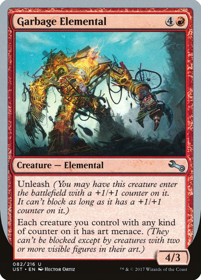 Garbage Elemental (4/3 Creature) [Unstable] | Devastation Store