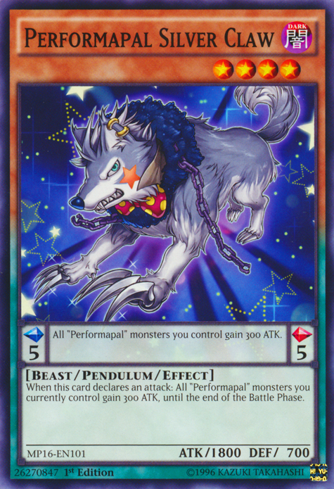 Performapal Silver Claw [MP16-EN101] Common | Devastation Store