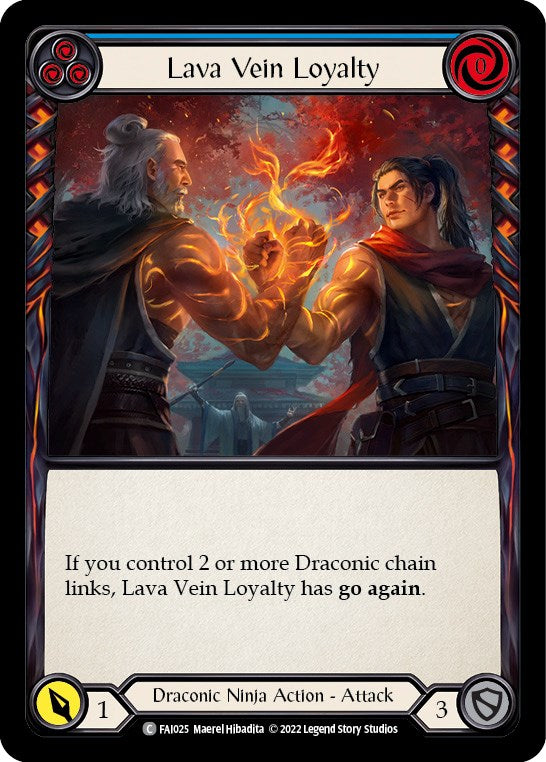 Lava Vein Loyalty (Blue) [FAI025] (Uprising Fai Blitz Deck) | Devastation Store