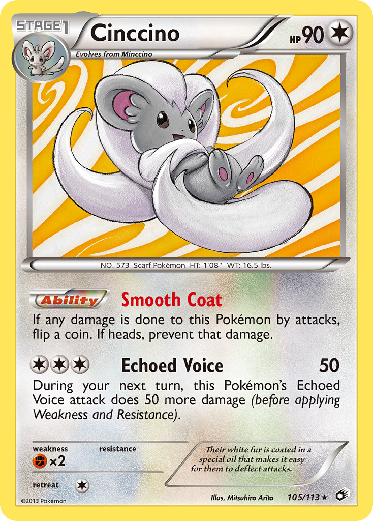 Cinccino (105/113) [Black & White: Legendary Treasures] | Devastation Store