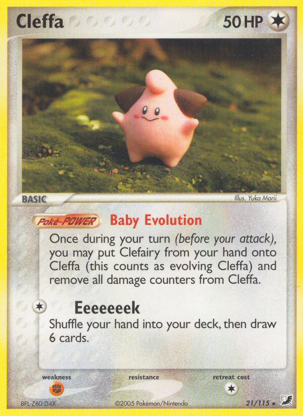 Cleffa (21/115) [EX: Unseen Forces] | Devastation Store
